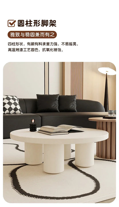 Table d'appoint minimaliste esthétique en bois blanc, ronde, petite Table basse Simple, Design moderne, meubles auxiliaires pour la maison