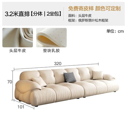 Long Modern Living Room Sofas Interior Fashion Luxury Design European Living Room Sofas Comfortable Sillon Cama Trendy Furniture