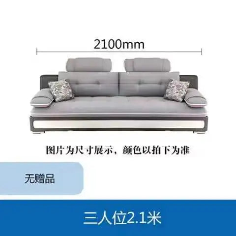 Fabric sofa small apartment simple modern three four living room combination High Quality