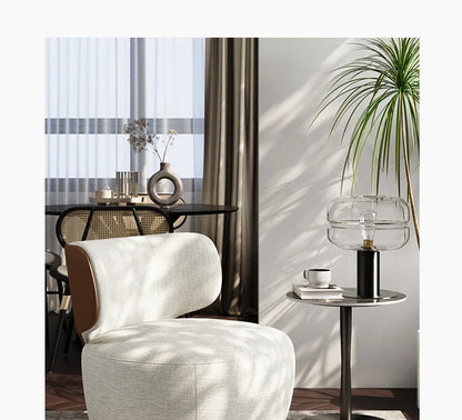 Rotating small sofa chair light luxury living room balcony simple Italian leisure chair group to discuss home use