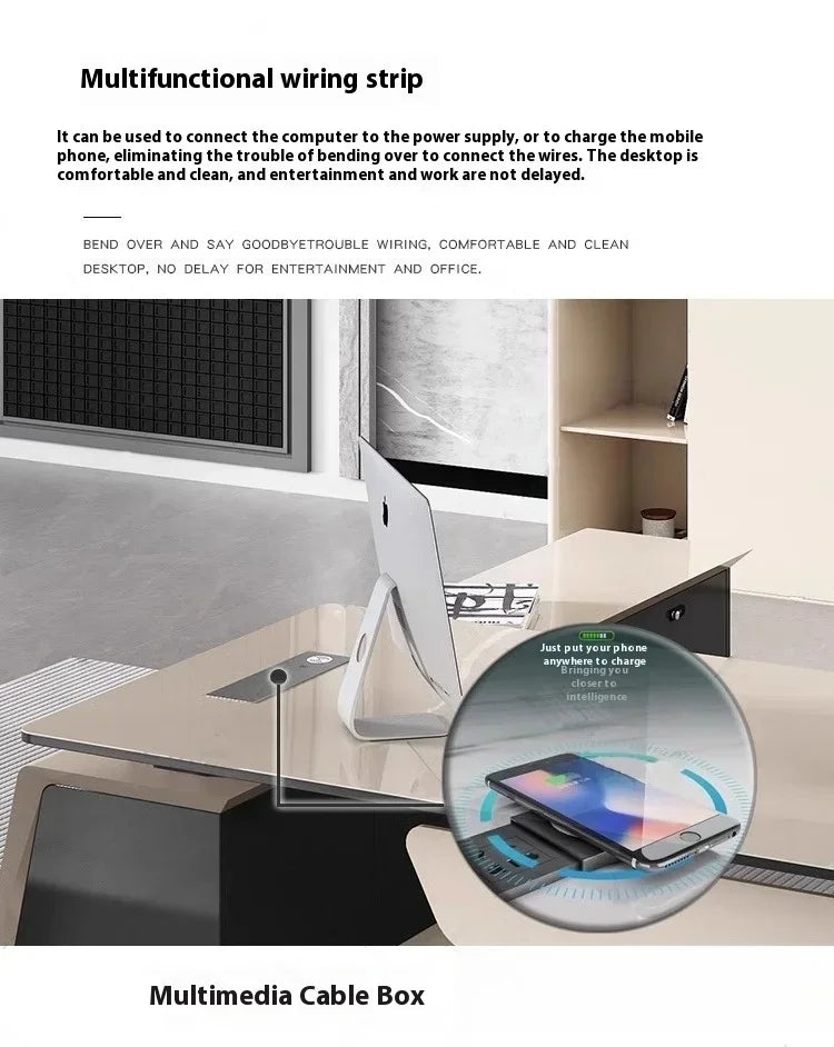 Designer Modern Office Desks Asthetic Luxury Storage Drawers Writing Executive Desk L Shaped Study Escritorios Office Furniture