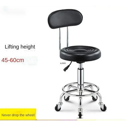 Beauty Stool,Hair Salon,Rotating Lift,Hair Salon Chair,Pulley,Nail Art, Hair Cutting, Round Stool, Exclusively for Beauty Salons