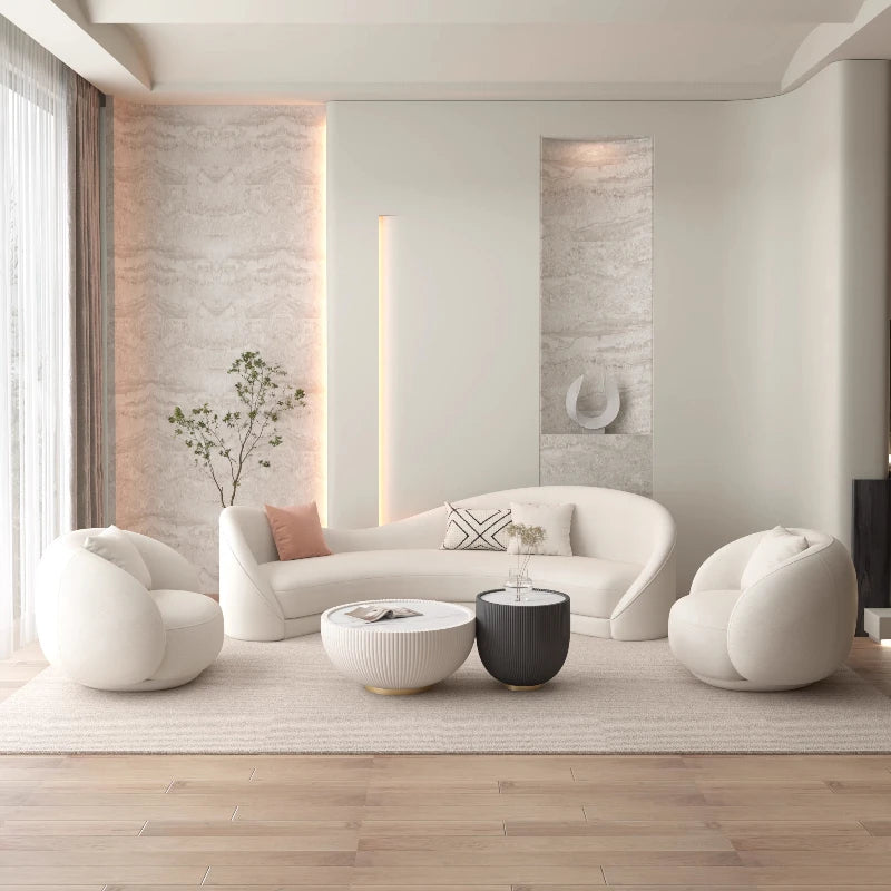 Curved White Living Room Sofas Recliner Cloud Cream Modern Living Room Sofas Create European Lazy Divano Postmodern Furniture