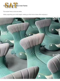 New Creative rotating single person Modern Cartoon Animal Design Living Room Lazy Sofa Chair A