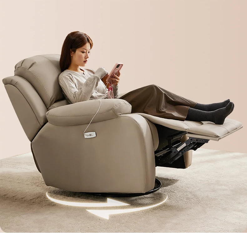 XL first-class single space sofa cabin electric function living room lazy reclining rocking chair