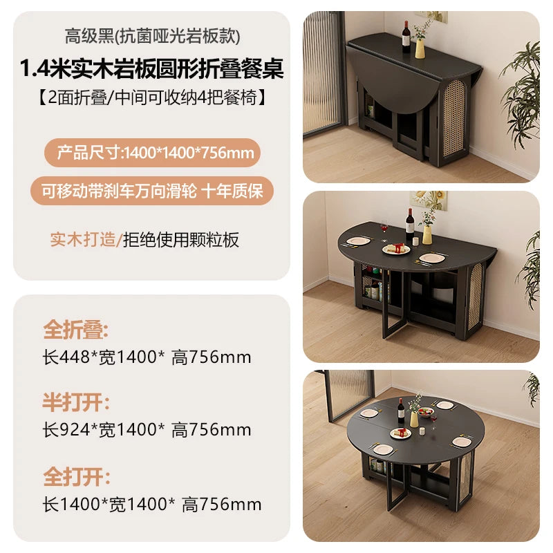 Waterproof Chair Dining Table Breakfast Modern Chair Side Dining Table Space Savers Round Set Sala Da Pranzo Home Furnitures
