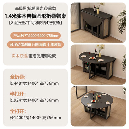Waterproof Chair Dining Table Breakfast Modern Chair Side Dining Table Space Savers Round Set Sala Da Pranzo Home Furnitures