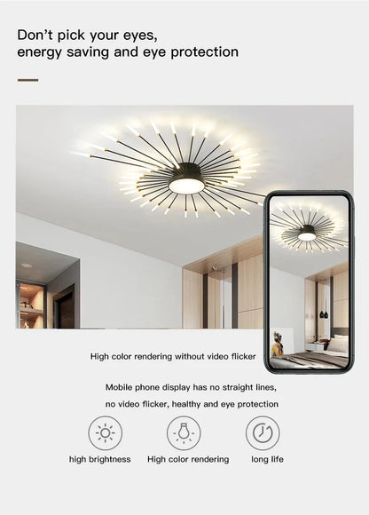 Creative LED Ceiling Lamp Modern Living Room Lights Nordic Home Decor Dining Bedroom Lighting Lustre Indoor Ceiling Pendant Lamp