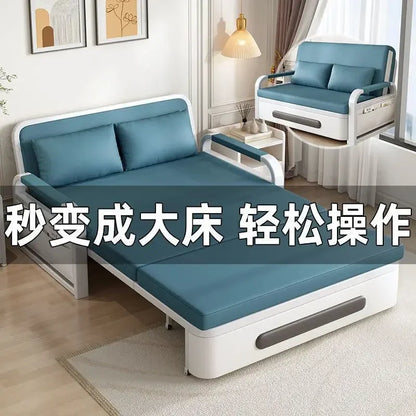 Sofa bed integrated dual-purpose small apartment Internet celebrity balcony multi-function retractable bed New technology
