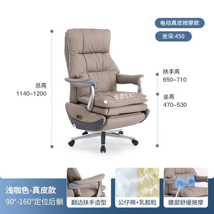 Luxurious Boss Office Chairs Armchair Relaxing Comfort Modern Office Chairs Recliner Sedentary Office Furniture Bureaustoel LLOC