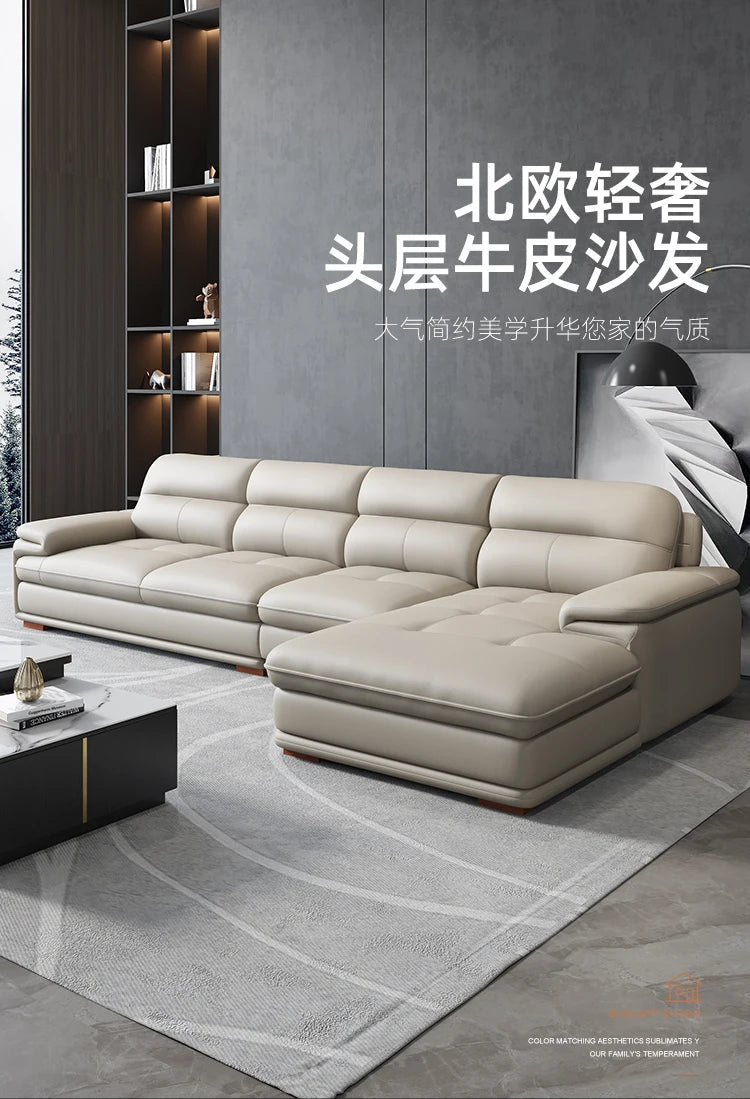 Real Minimalist Living Room Sofas Classic Sleeping Modern Lounge Sofa Leather Luxury Soft Couch Wohnzimmer Furniture For Home