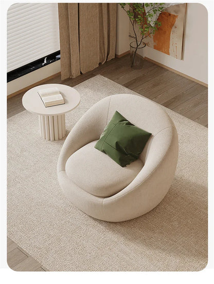 Simple Fabric Living Room Chairs Minimalist Nordic Creative Beauty Salon Lounge Chair Table Home Single Lazy Sofa Backrest Chair