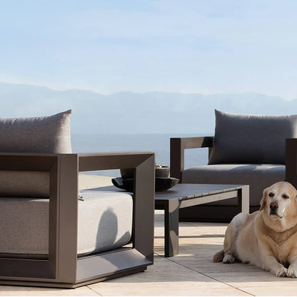 Outdoor Suit Factory Hot Sale Outdoor Aluminum Villa Patio Modern Waterproof Sofa Set
