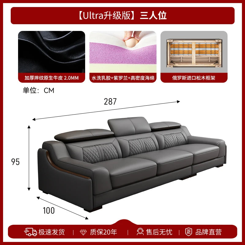 Genuine Leather Modern Sofas Luxury Recliner Comfortable Relax Armchairs Sofas Bedrooms Lazy Sillas Para Sala De Estar Furniture