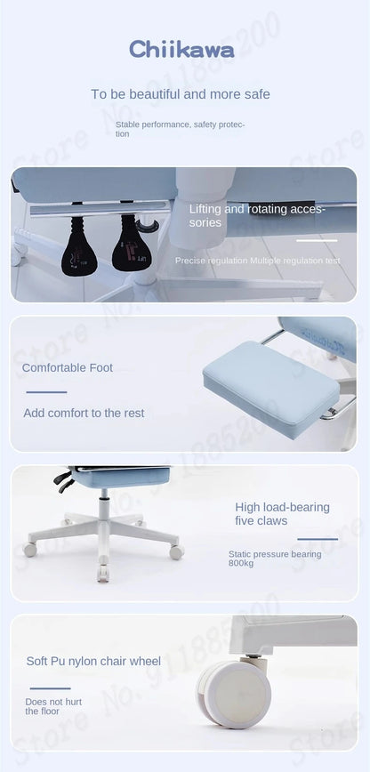 Pink Cute Gaming Chair Ergonomic Internet Celebrity Live Broadcast Computer Chair Home Office Lifting Rotating Reclining Seat