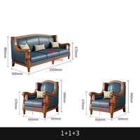 Customizable American leather sofa