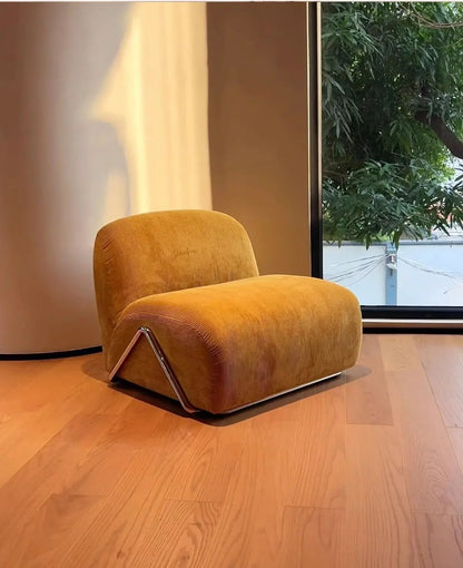 Modular Single Sofa Bedroom Balcony Living Room Leisure Chair Antique Designer Fabric Lazy Sofa Artistic Furniture