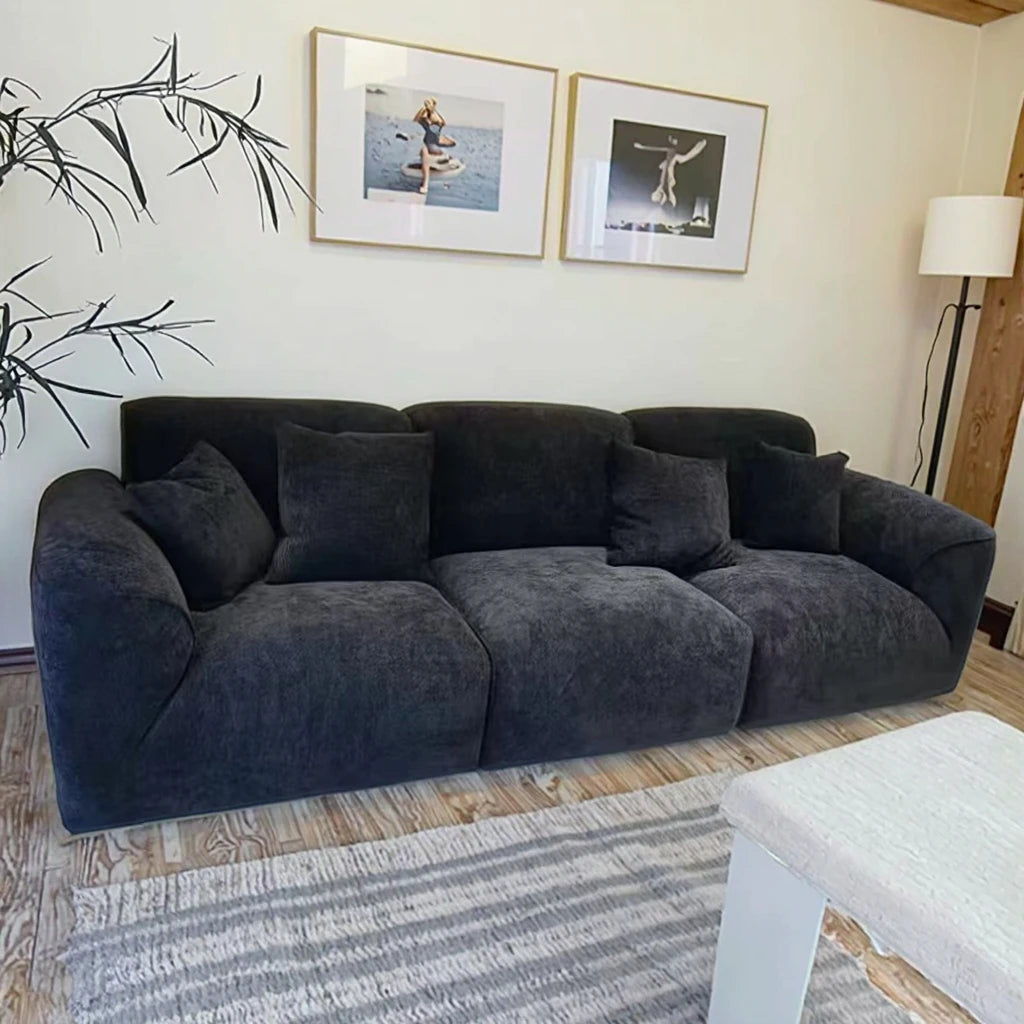 New Design Sofa Living Room Sofa Lounge Custom Fabric Modular Living Room Velvet Design Combination 3 Seater Sofa