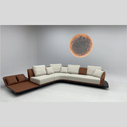 Luxury Living Room Furniture Fabric L-Shape Corner Sofa Set for Hotel Home Villa & Apartment