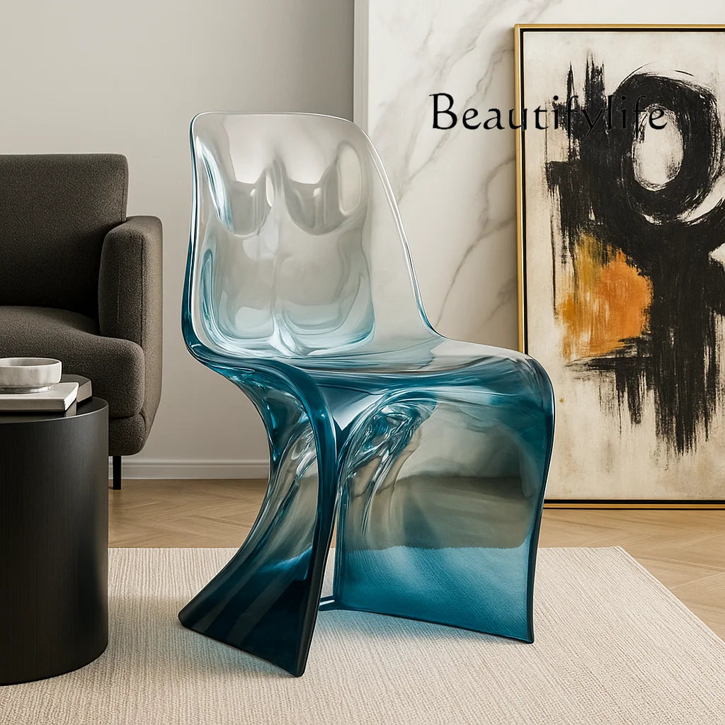 Customize Transparent Luxury Furniture Resin Dinning Chair Chair Handcrafts for Living Room ,hotel, Club