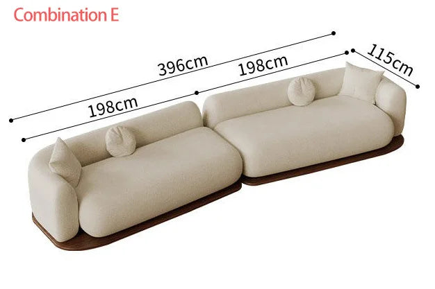 #Modern Modular Sectional Sofa for Living Room Cloud Soft Fabric Comfy Sleeper Couch Customizable Home Furniture