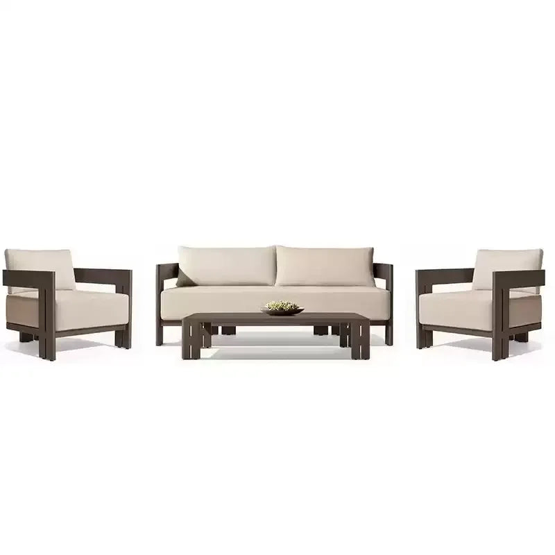 New Arrival Metal Outdoor Sofa Furniture Patio Garden Sofa Set Aluminum Sofa Set