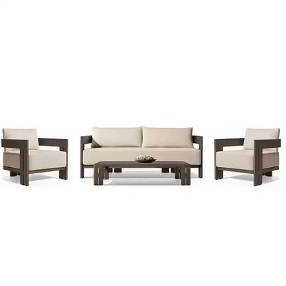 New Arrival Metal Outdoor Sofa Furniture Patio Garden Sofa Set Aluminum Sofa Set