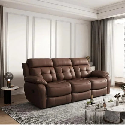 Comfortable living room artificial leather recliner sofa
