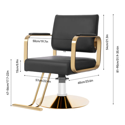 Stylist Chairs for Salon Spa, 360° Rotatable Barber Chair, 440 Lbs Load-bearing Capacity Durable Salon Chair