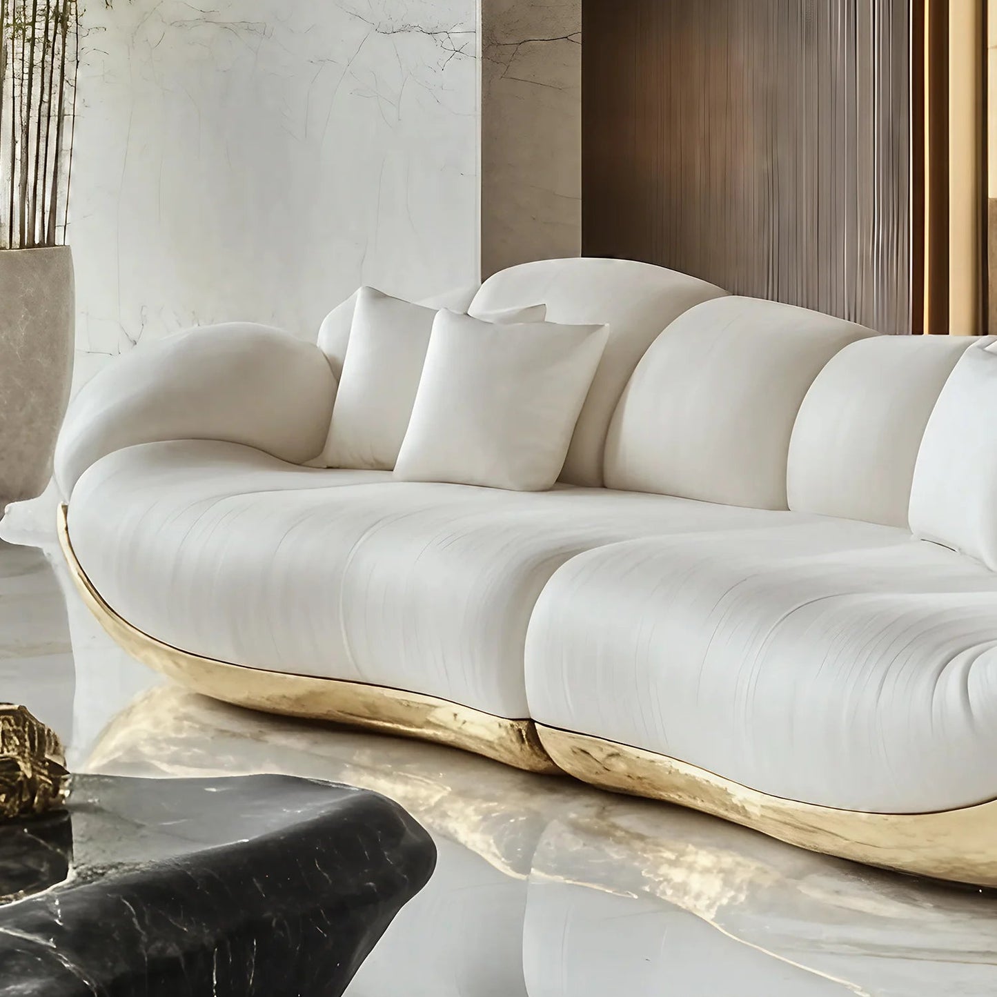 Sofa, comfort, artistic aesthetics, sofa villa, Italian light luxury