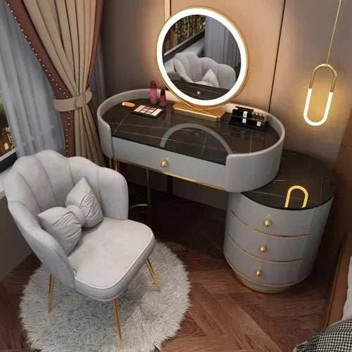 Vanity Table Stand Makeup Vanity Table Girls White Bedroom Desk Vanity Table Drawers Storage Coiffeuse De Chambre Home Furniture