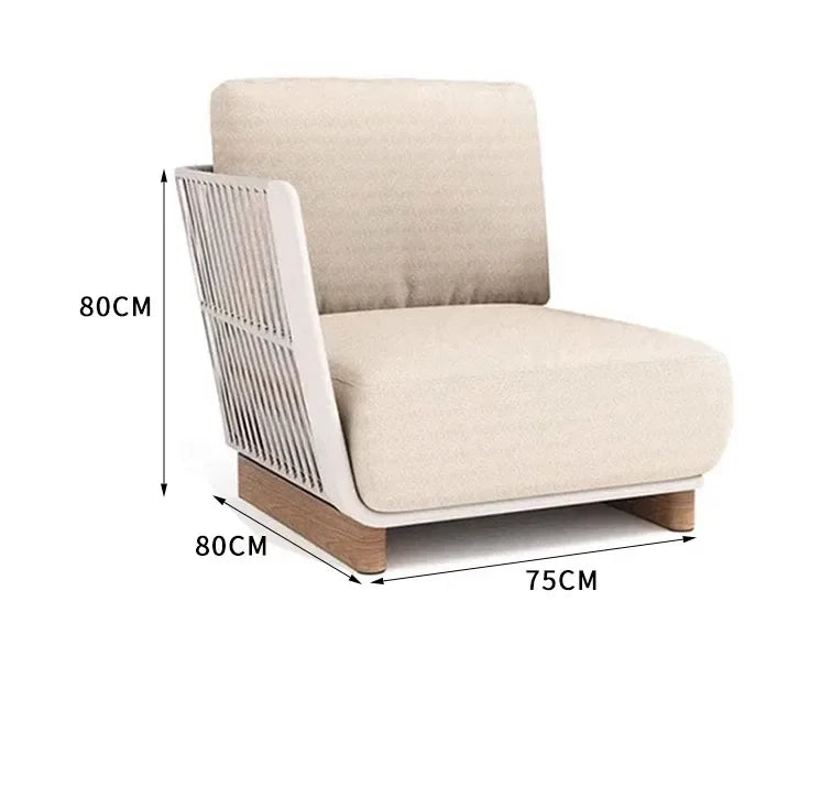 Leisure Outdoor Sofas Balcony Accent Design Courtyard Hotel Garden Sofas Floor Nordic Office Furniture Arredo Giardino Lshysf