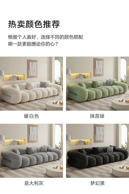 Designer Luxury Living Room Sofas House Nordic Family Elegant Relaxing Sofa Economic Apartment Minimalist Divano Hotel Furniture