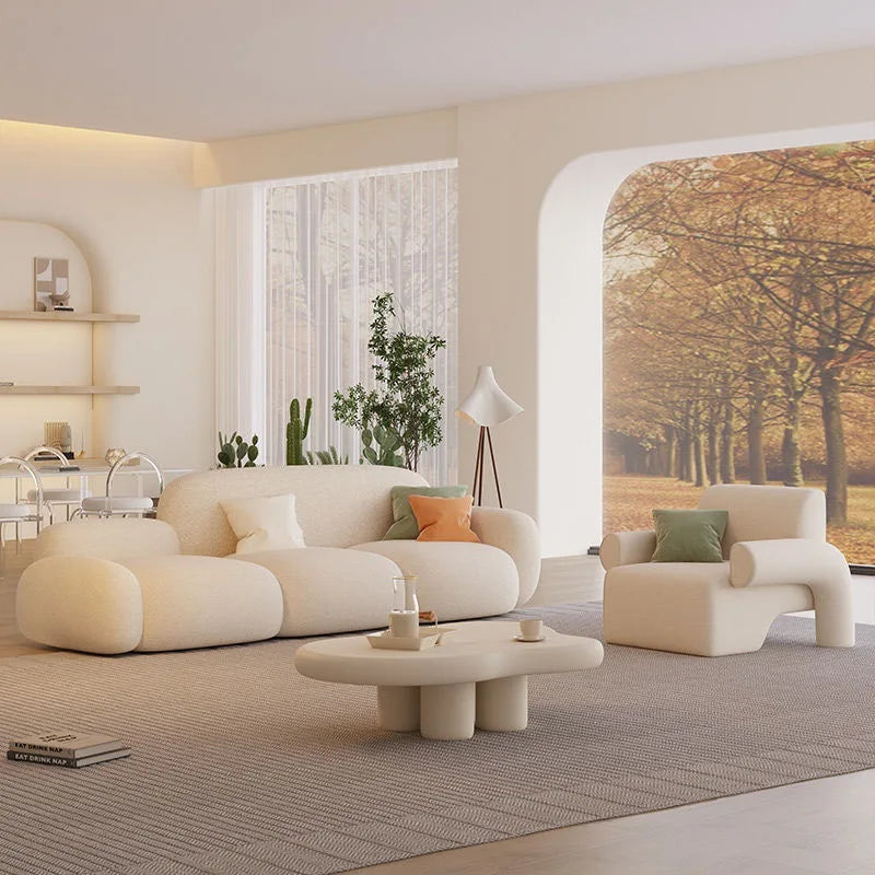 Customizable simple modern beauty salon sofa small apartment design