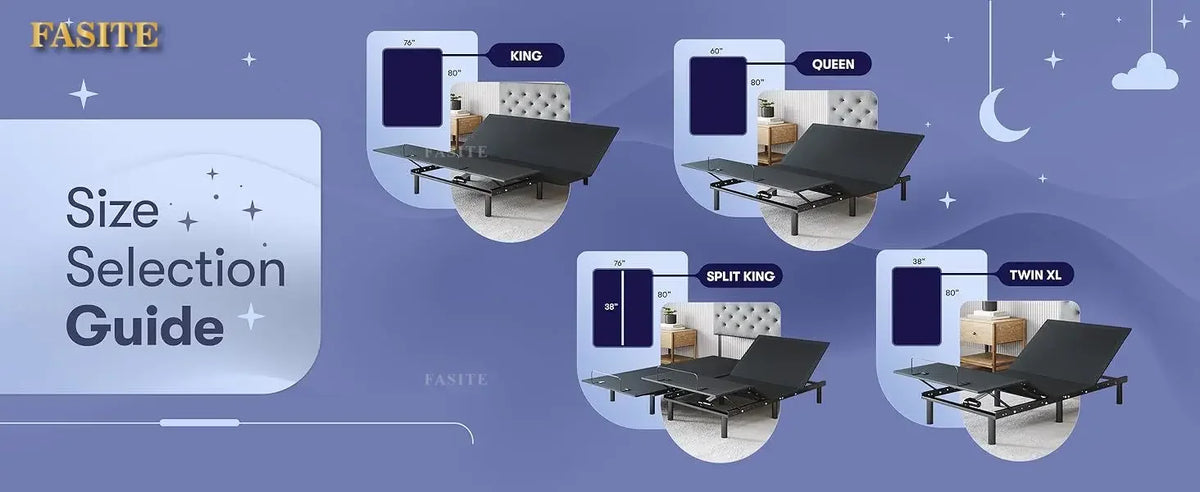 Nordic Bed Base Adjustable (Frame Only), Easy Assembly, Head and Foot Lift, Memory Positions, Zero Gravity