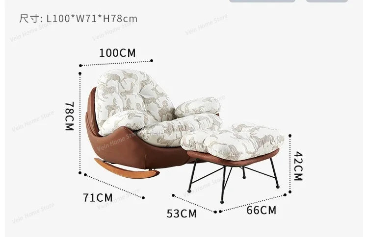 Rocking Lounge Living Room Chairs Gaming Mobile Reading Designer Chairs Luxury Bedroom Comfortable Fauteuil Salon Home Furniture