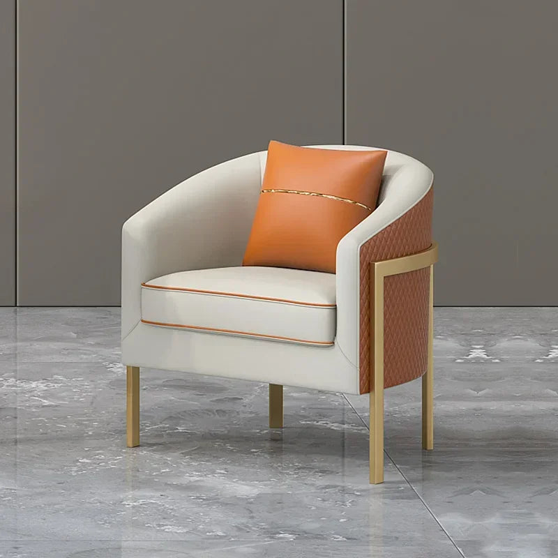 Bureau de vente de luxe léger, table et chaise de négociation, bureau de réception, petit canapé simple, combinaison de table basse
