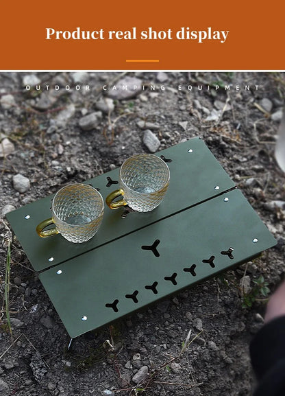 Compact Mini Camping Table Portable Ultralight Folding Tent Table Aluminium Alloy Collapsible Outdoor Table For Hiking