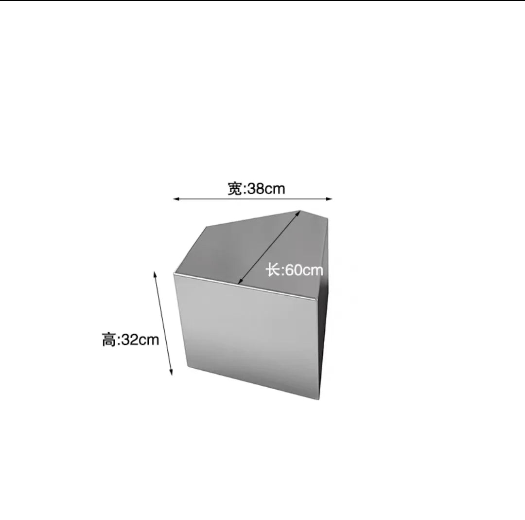 Stainless Steel Living Room Side Table Tea Table European Style Light luxury Household Use Alien Decoration Tea Table Side Table
