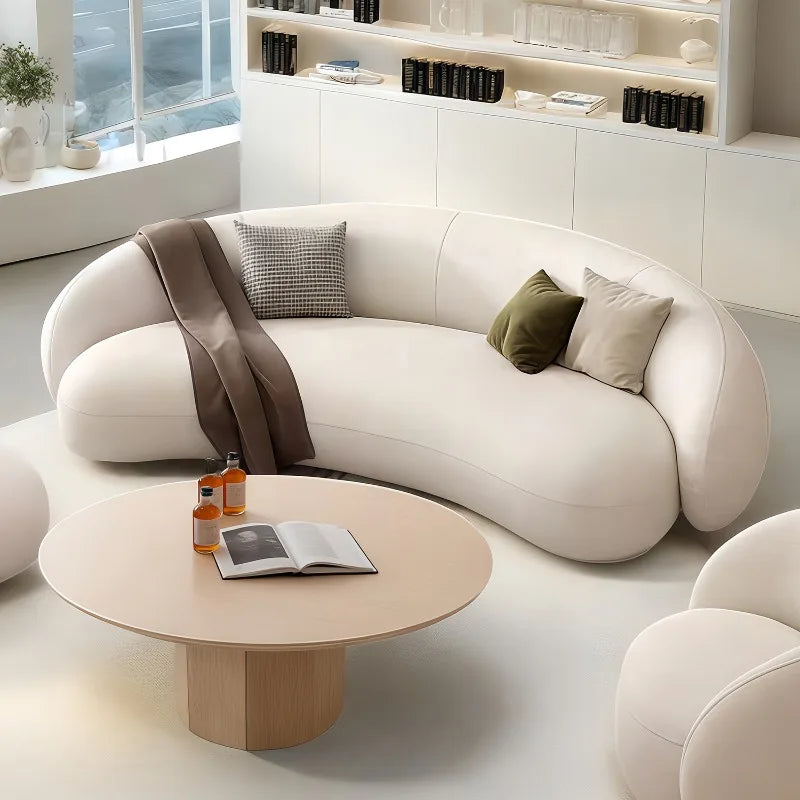 Oversized Designer Living Room Sofas Minimalist Curved Modern Living Room Sofas Lounges 2 Seater Divano Soggiorno Home Furniture