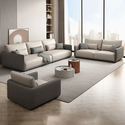 Designer Simple Soft Couches Living Room Comfortable Wood Luxury Modern Sofa Puffs Nordic Home Couch Wohnzimmer Home Furniture
