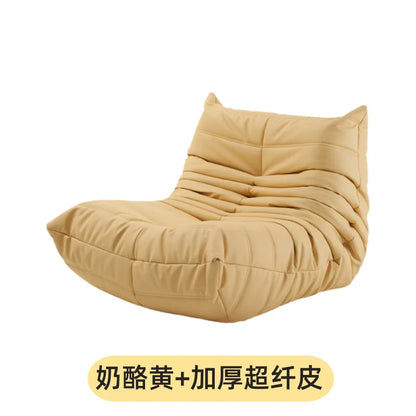 Single suede foam sofa armless floor sofa lazy sofa living room bedroom balcony lounge chair reading chair fireside chair
