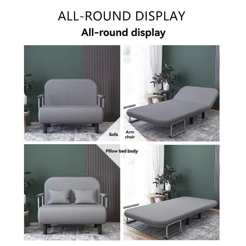 Modern folding sofa bed apartment small apartment simple single and double folding sofa with armrest