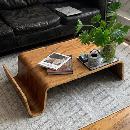 For Curved Plywood Coffee Table Mid-century Modern Living Room Furniture Solid Wood Coffee Table Wood