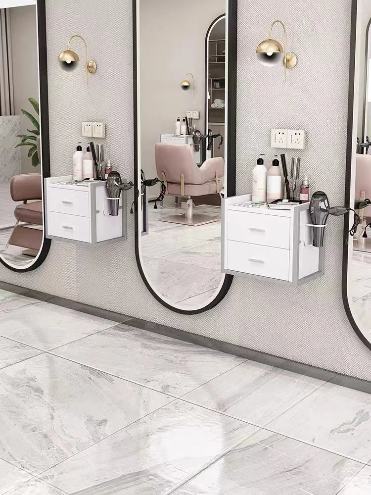 Modern Metal Frame Layer Tool Cart Hair Salon Equipment Set Furniture Beauty Salon Trolley Wall Mounted Tool Cabi