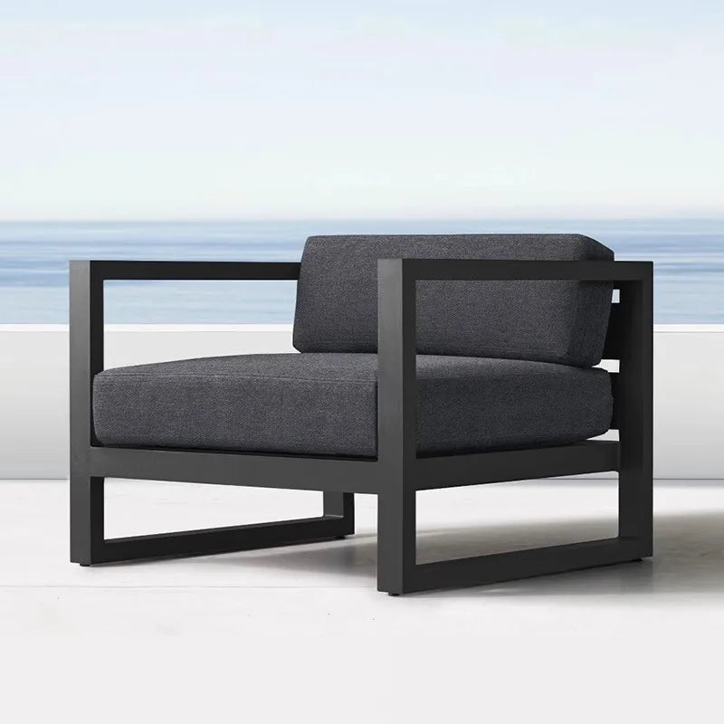 Outdoor Rattan Sofa Set Courtyard Garden Outdoor Leisure Rattan Chair Designer Model Home Outdoor Furniture