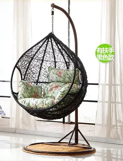 Swing Hanging Chair Hammock Indoor Balcony Bird's Nest Hanging Basket Rattan Chair Reclining Chair, Rocking Chair