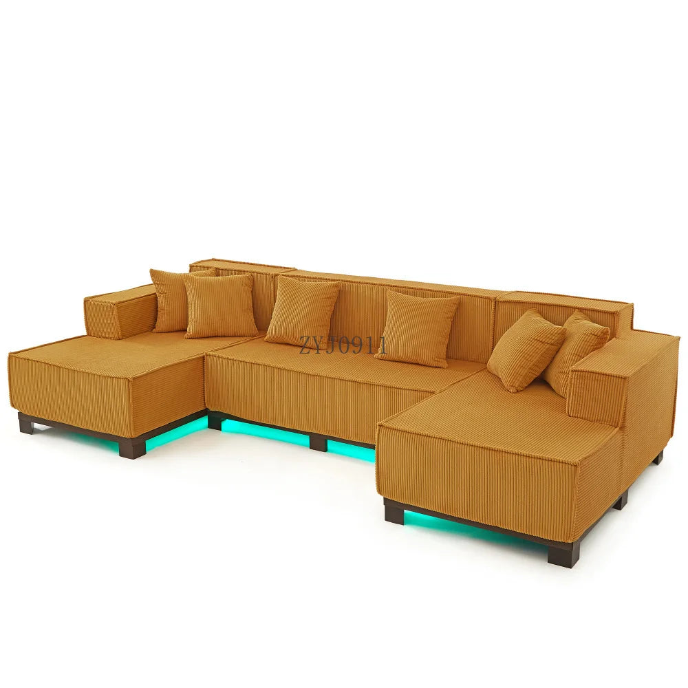 Modern U-Shaped Sectional Sofa 130