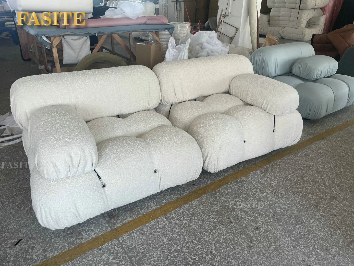 Living Room Furniture Sectional Boucle Sofa Couch Recliner Modern Mario Bellini Sofa Set modular sofa