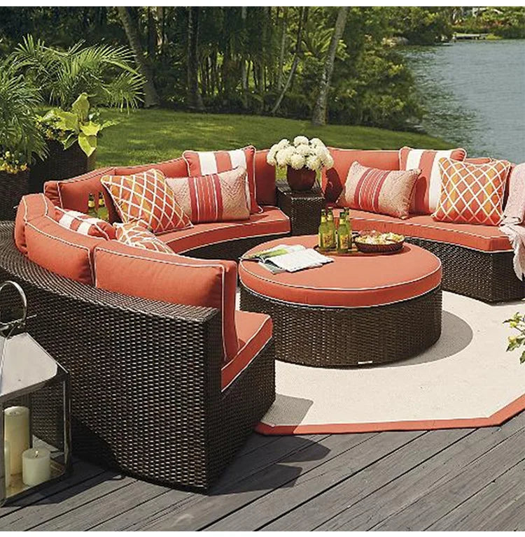 2022 Cheapest Garden Sofas Rattan Outdoor Furniture
